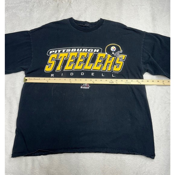 Vtg 1997 Pittsburgh Steelers Riddell T Shirt Men’s Boxy Size Large Single Stitch - Picture 4 of 6